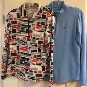 2 IBkul golf tops